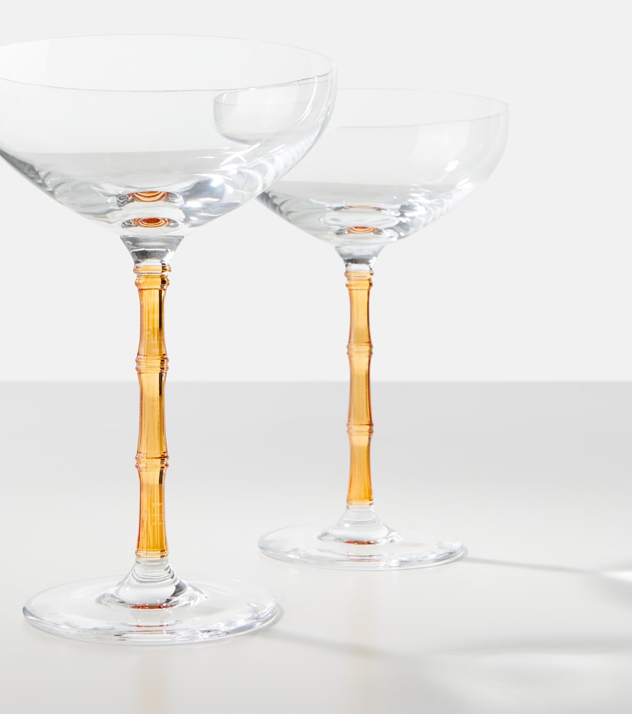  La Doublej La Doublej Set Bamboo Aus Zwei Champagnerschalen 