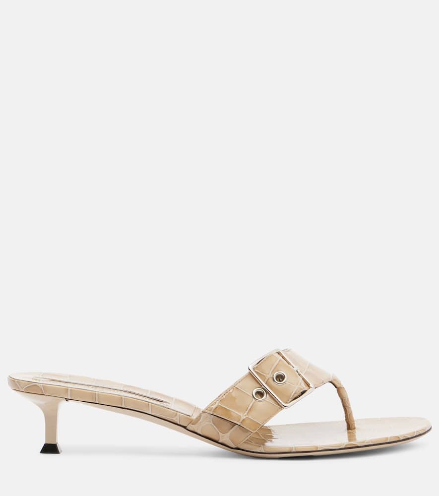 Christen Ssense Exclusive Beige 35mm Helix Kitten Heeled Sandals In Neutral
