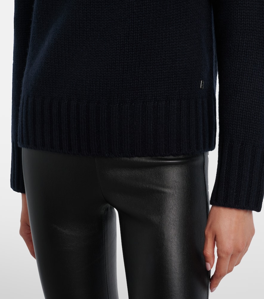 Bogner Ingrid Jacquard Cashmere Turtleneck Sweater In Black