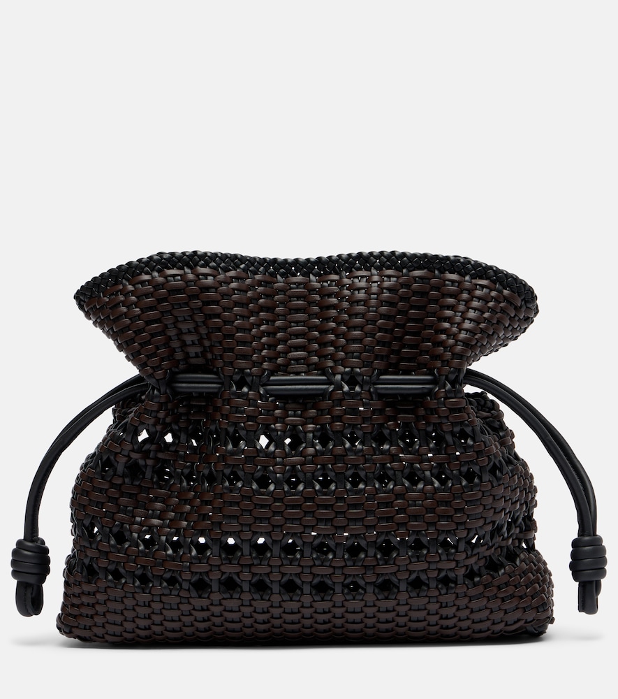 Loewe Women's Brown Flamenco Medium Woven Leather Clutch - Mytheresa