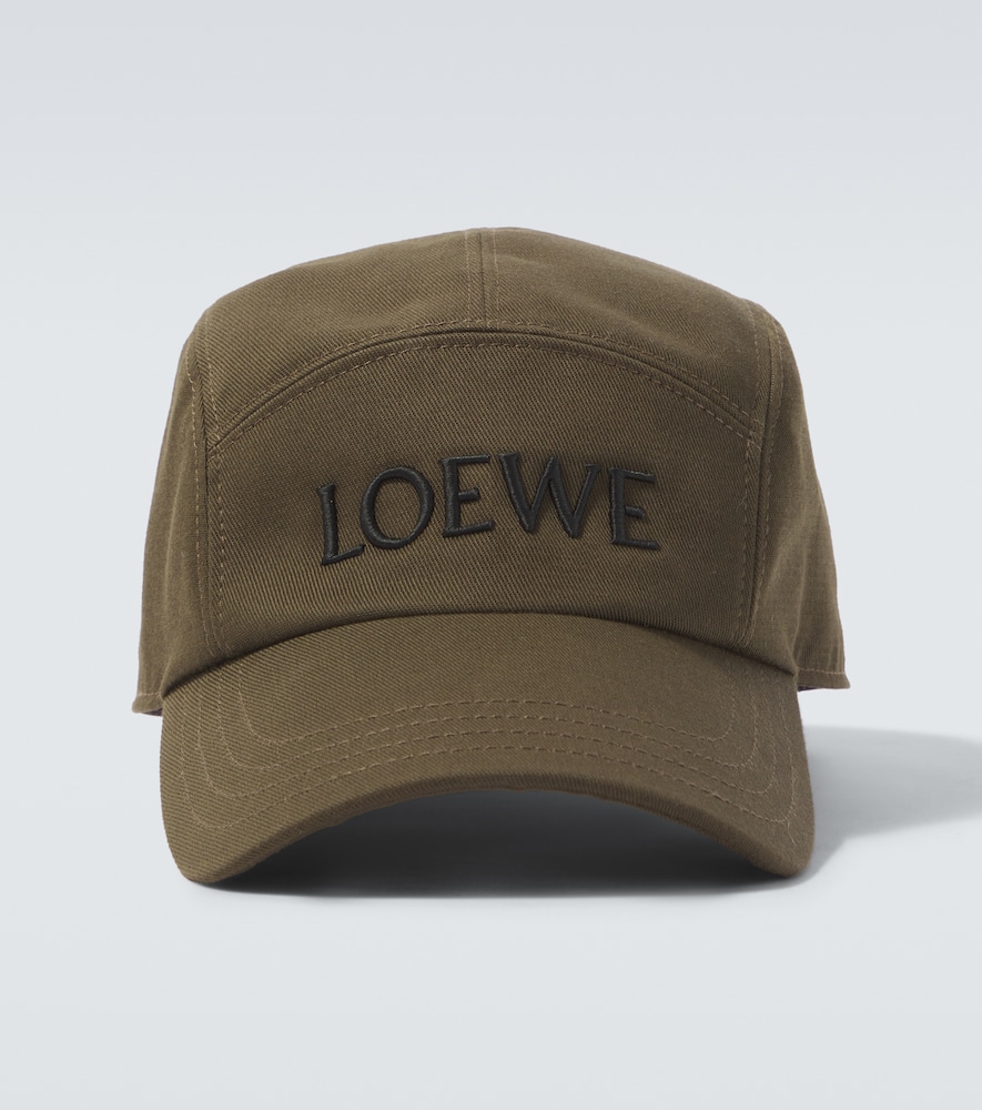 Loewe Logo embroidered cotton baseball cap