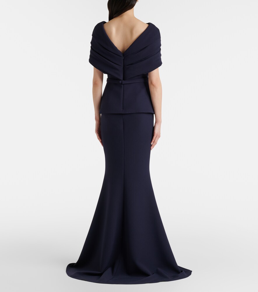  Safiyaa Safiyaa Off-shoulder-robe Loura Aus Crêpe 
