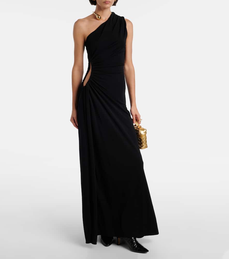 Bottega Veneta Sofia Glossed-leather Ankle Boots In Black