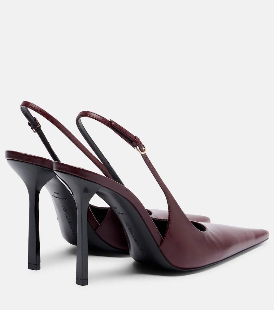 Victoria Leather Slingback Pumps