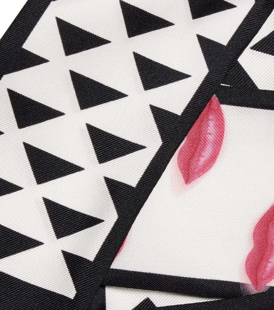  Prada Prada Printed Silk Twill Scarf 