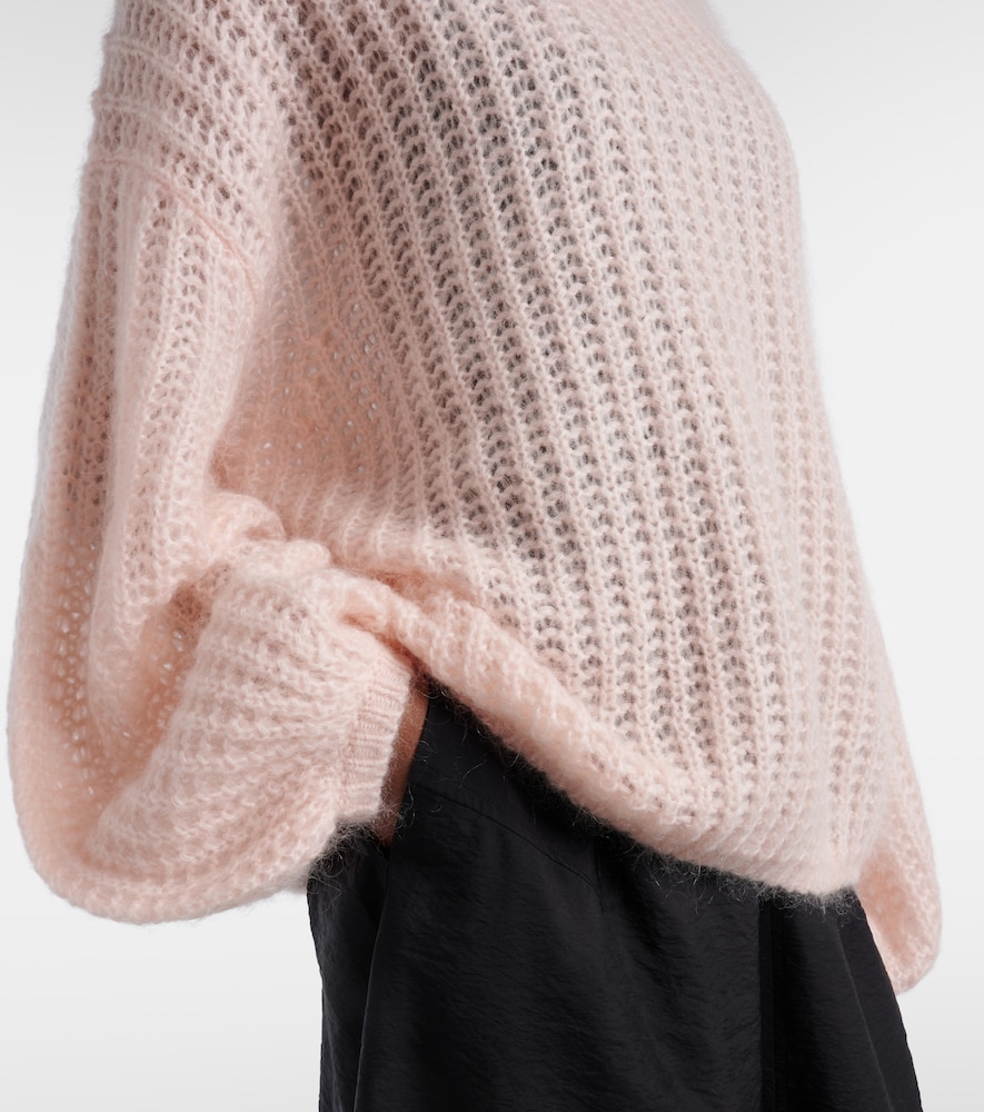 Open-Knit Oversized Mohair-Blend Sweater