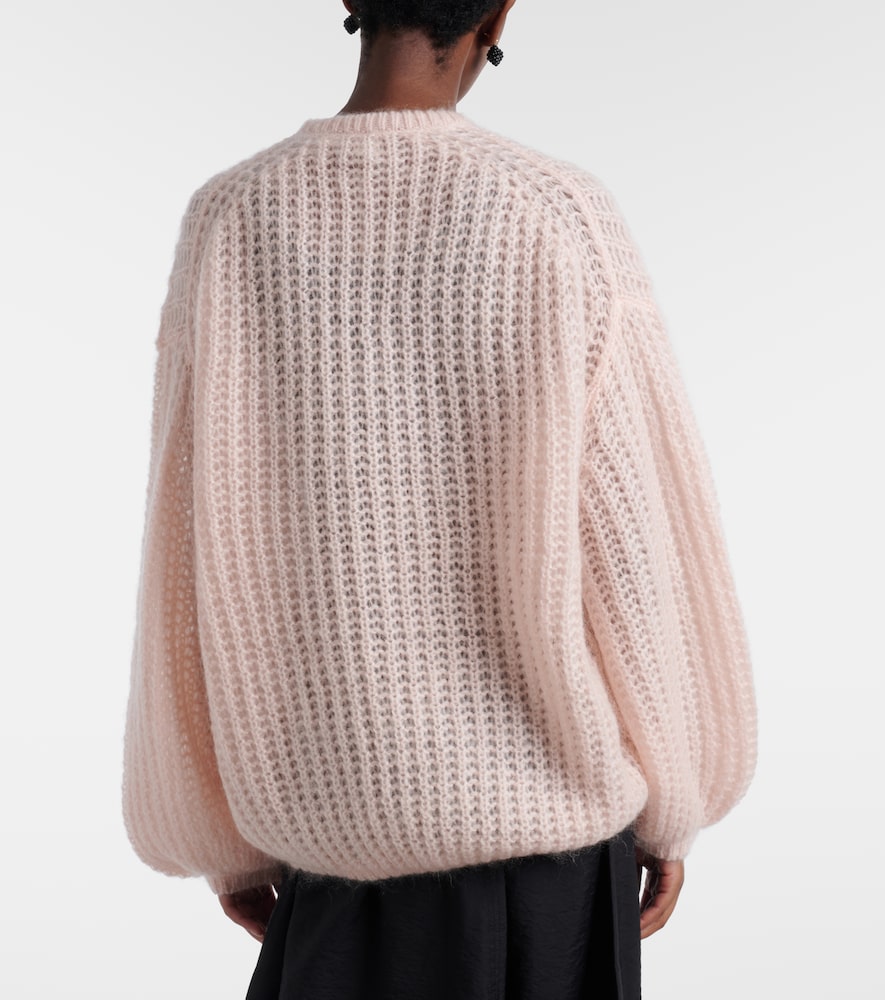  Toteme Toteme Open-knit Oversized Mohair-blend Sweater 