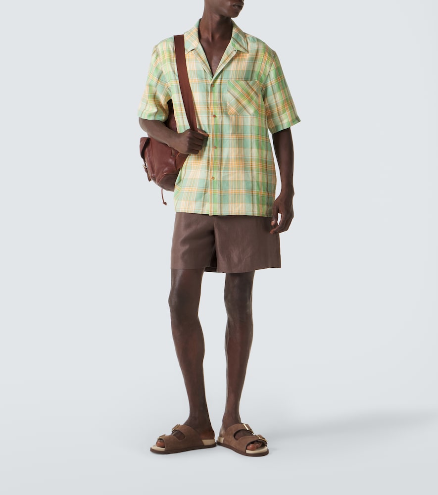  God's True Cashmere God's True Cashmere Linen Shorts With Sunstone 
