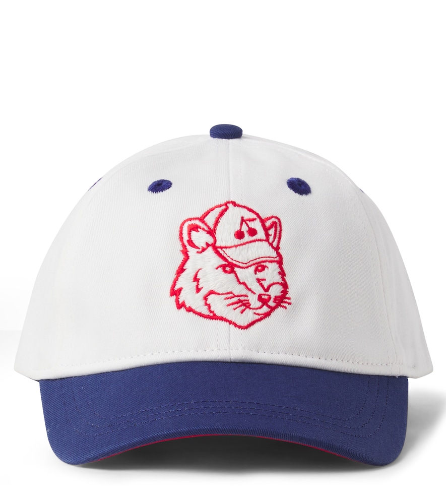 Bonpoint White X Maison Kitsune Arnold Cotton Baseball Cap - Mytheresa