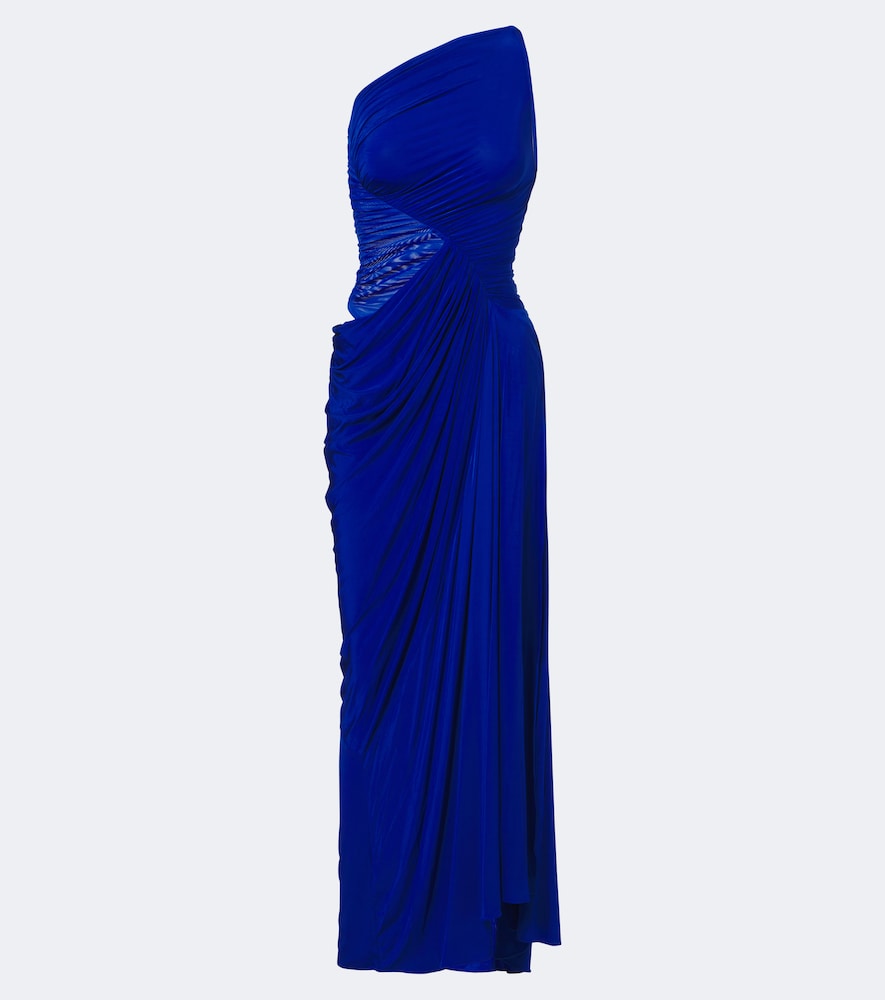 One-Shoulder-Robe aus Jersey