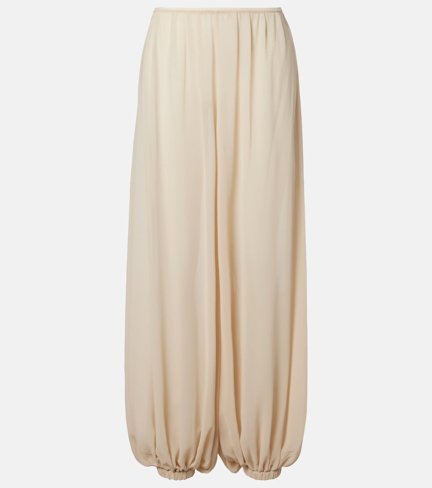 The Frankie Shop Mio sheer crêpe balloon pants