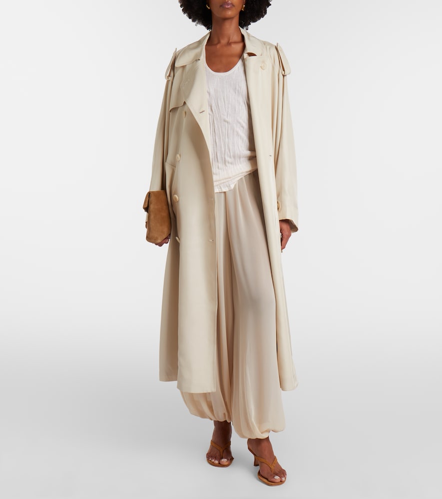 The Frankie Shop Mio sheer crêpe balloon pants