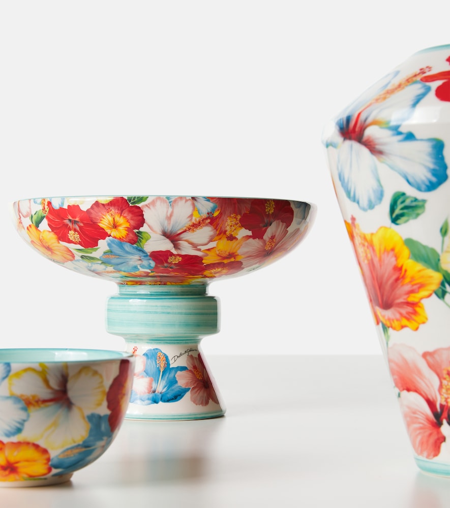  Dolce&gabbana Casa Dolce&gabbana Casa Floral Ceramic Serving Stand 