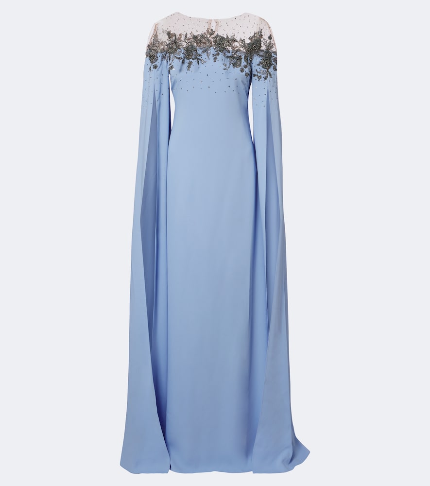 Verzierte Robe aus Crêpe