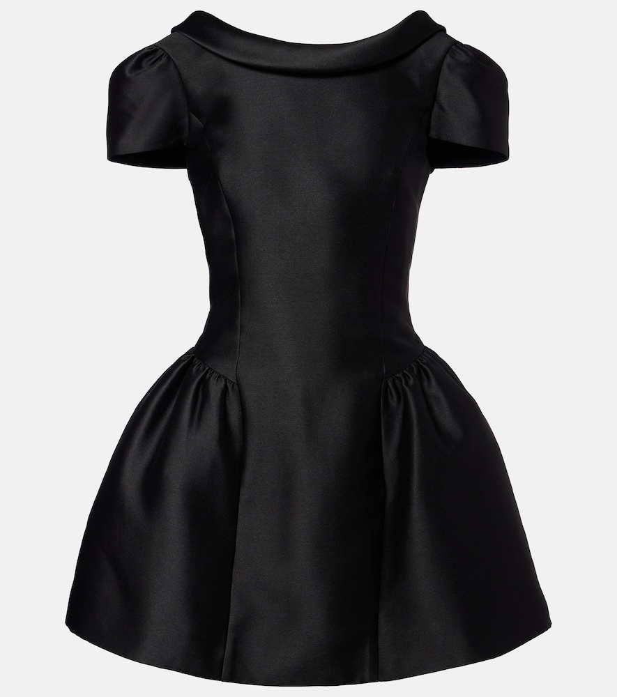Self-Portrait Women's Black Taffeta Minidress UK Size 8 - Mytheresa