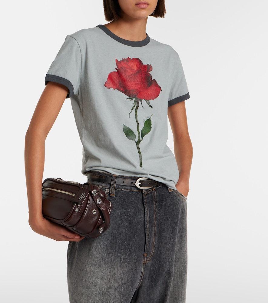 Printed Cotton-Blend T-Shirt