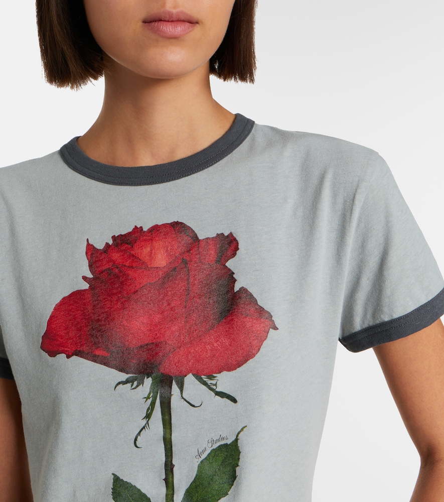  Acne Studios Acne Studios Bedrucktes T-shirt Aus Jersey 