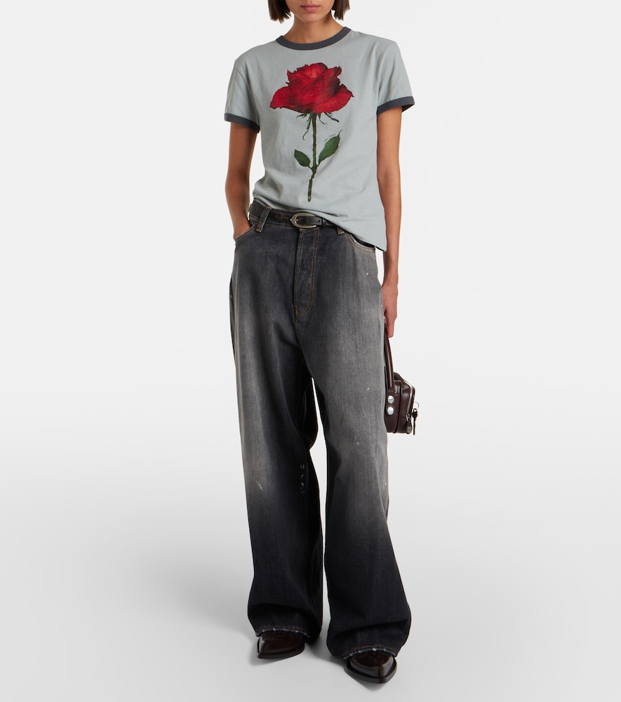 Printed Cotton-Blend T-Shirt