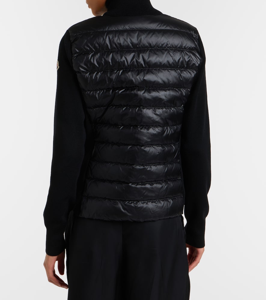 Moncler Down-paneled virgin wool cardigan | Thumbnail 2