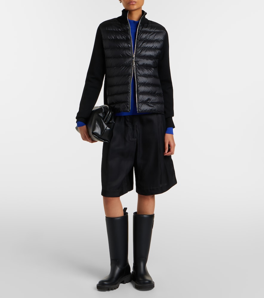 Moncler Down-paneled virgin wool cardigan | Thumbnail 5