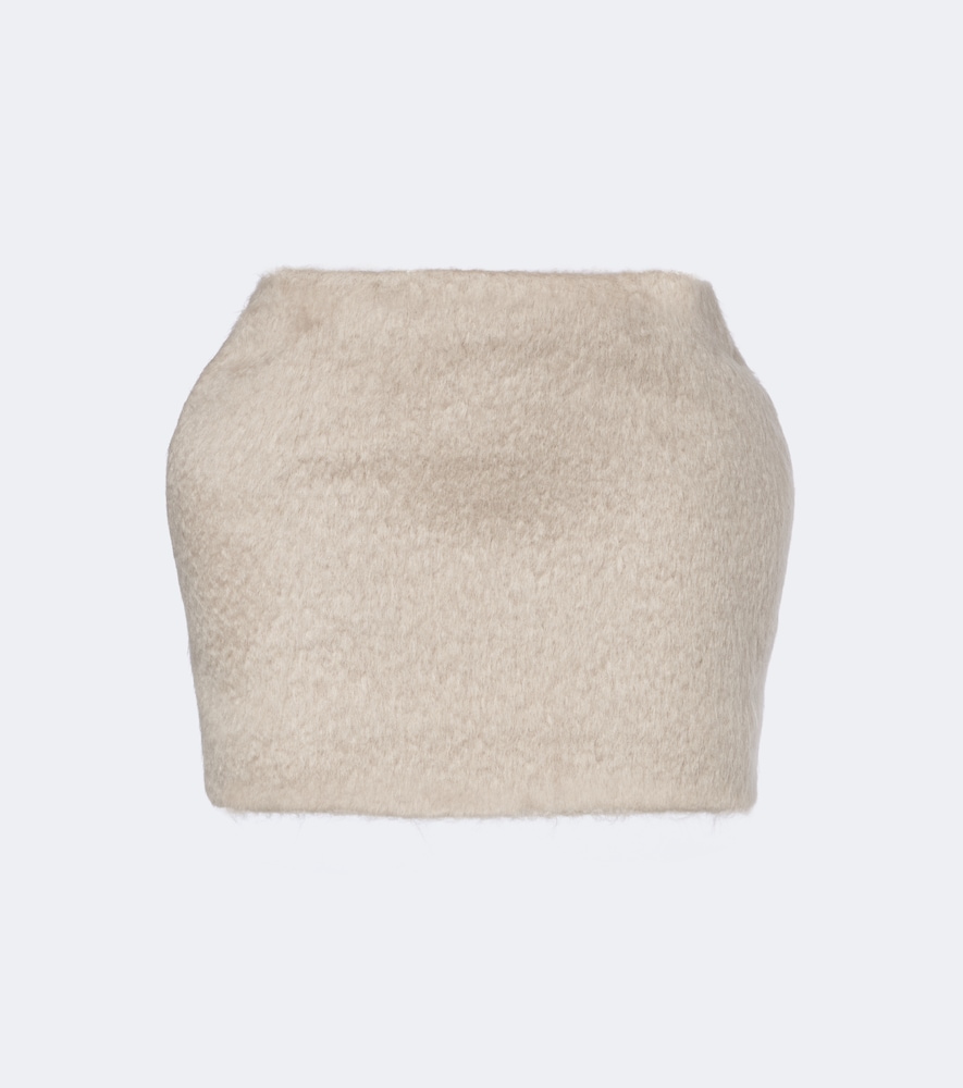 Minirock aus einem Mohair- und Wollgemisch