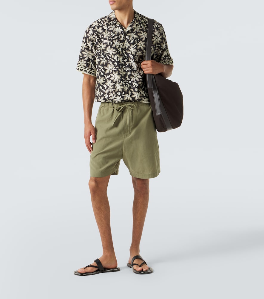  Commas Commas Printed Cotton And Silk Bowling Shirt 