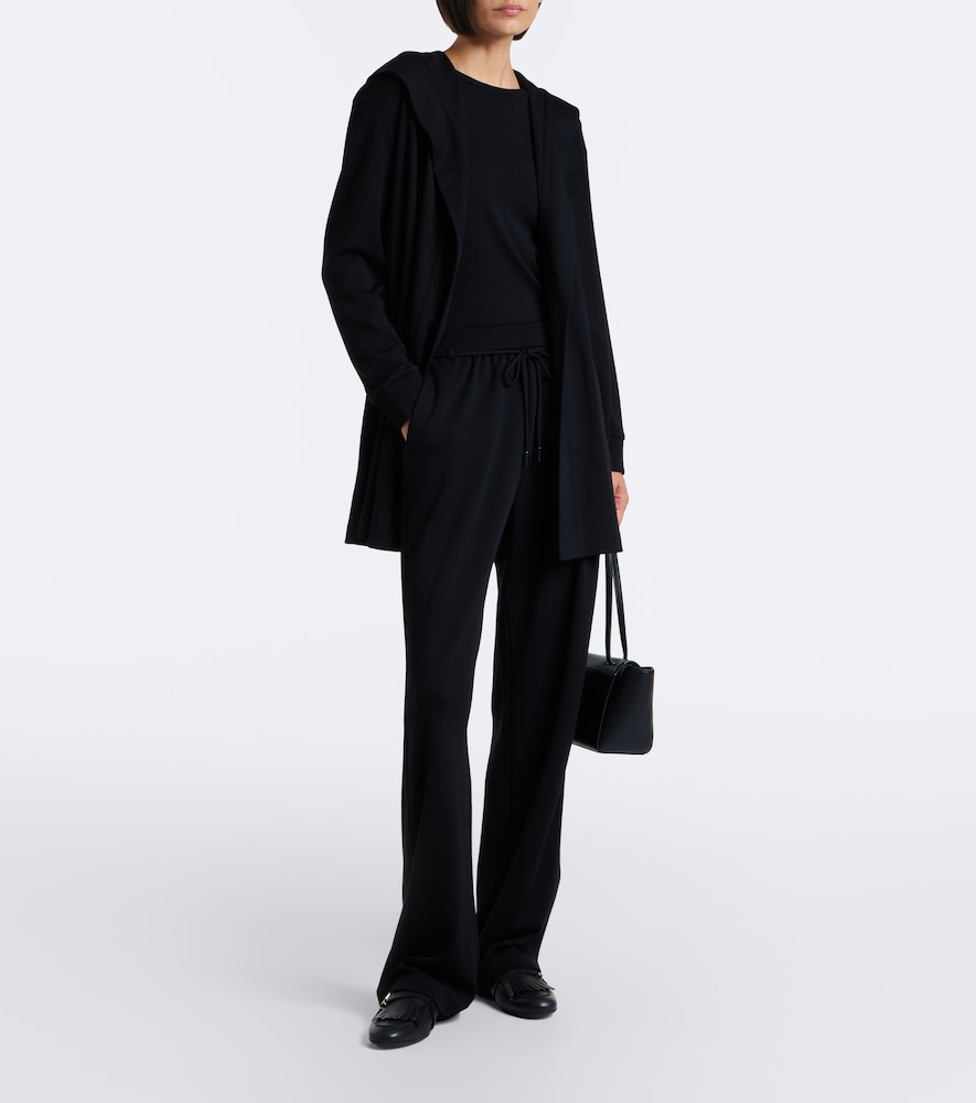 Virgin Wool Wrap Coat