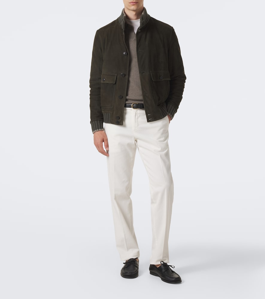 Cashmere-Trimmed Jacket