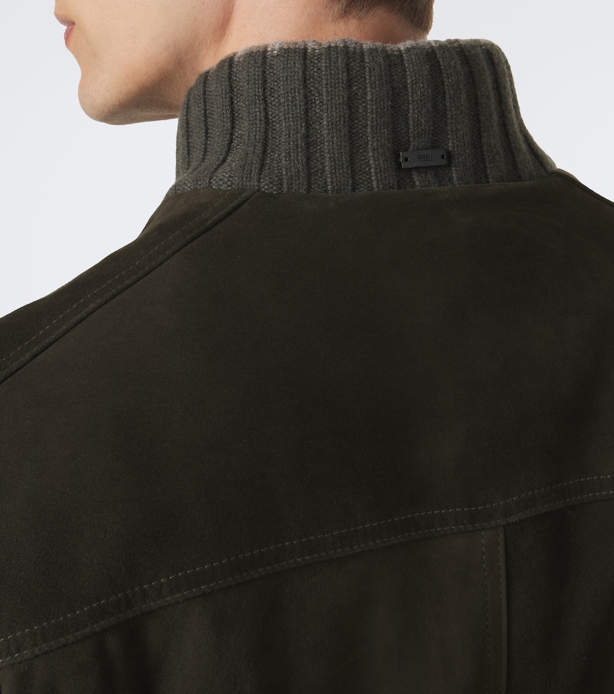 Cashmere-Trimmed Jacket