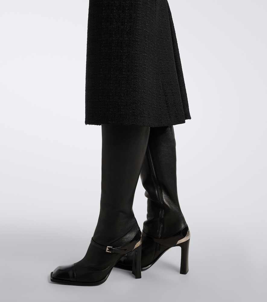 And Mohair Tweed Pencil Skirt