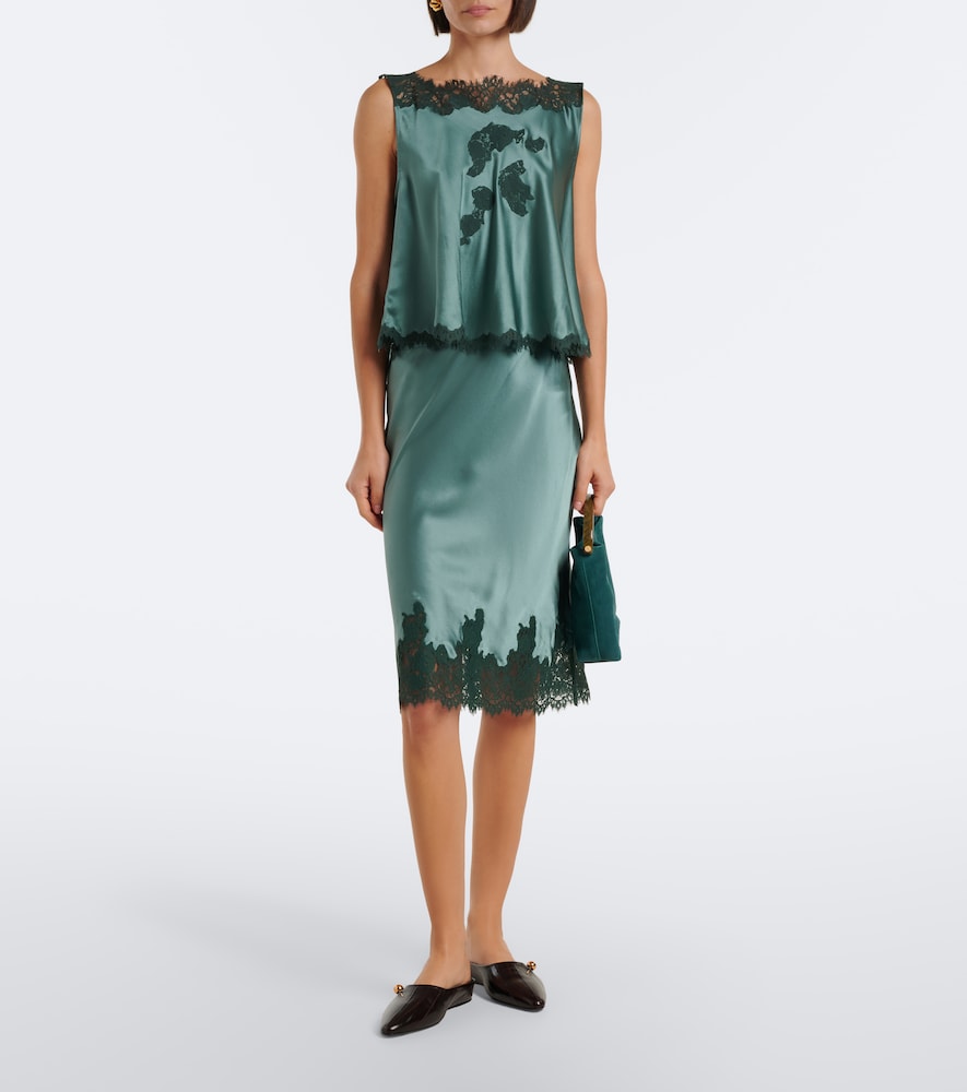 Dôen Elowette Lace-Trimmed Midi