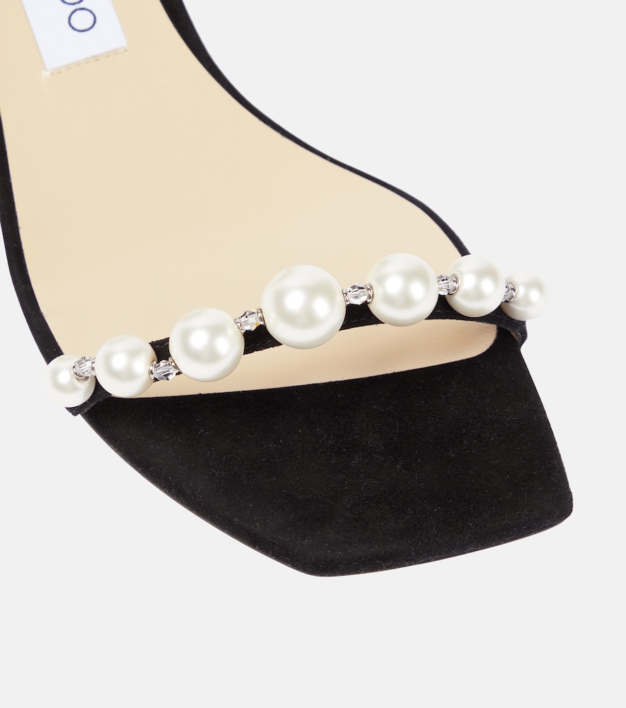  Jimmy Choo Jimmy Choo Amara 45 Embellished Suede Sandals 