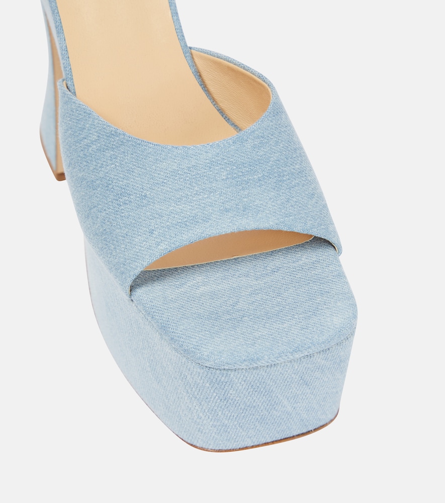  Magda Butrym Magda Butrym Denim Platform Mules 