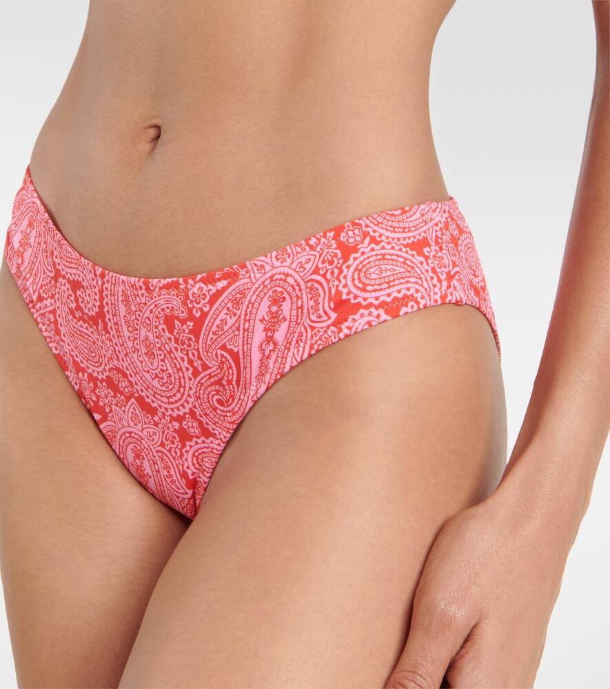 Heidi Klein Ruched Bikini Bottom In Orange