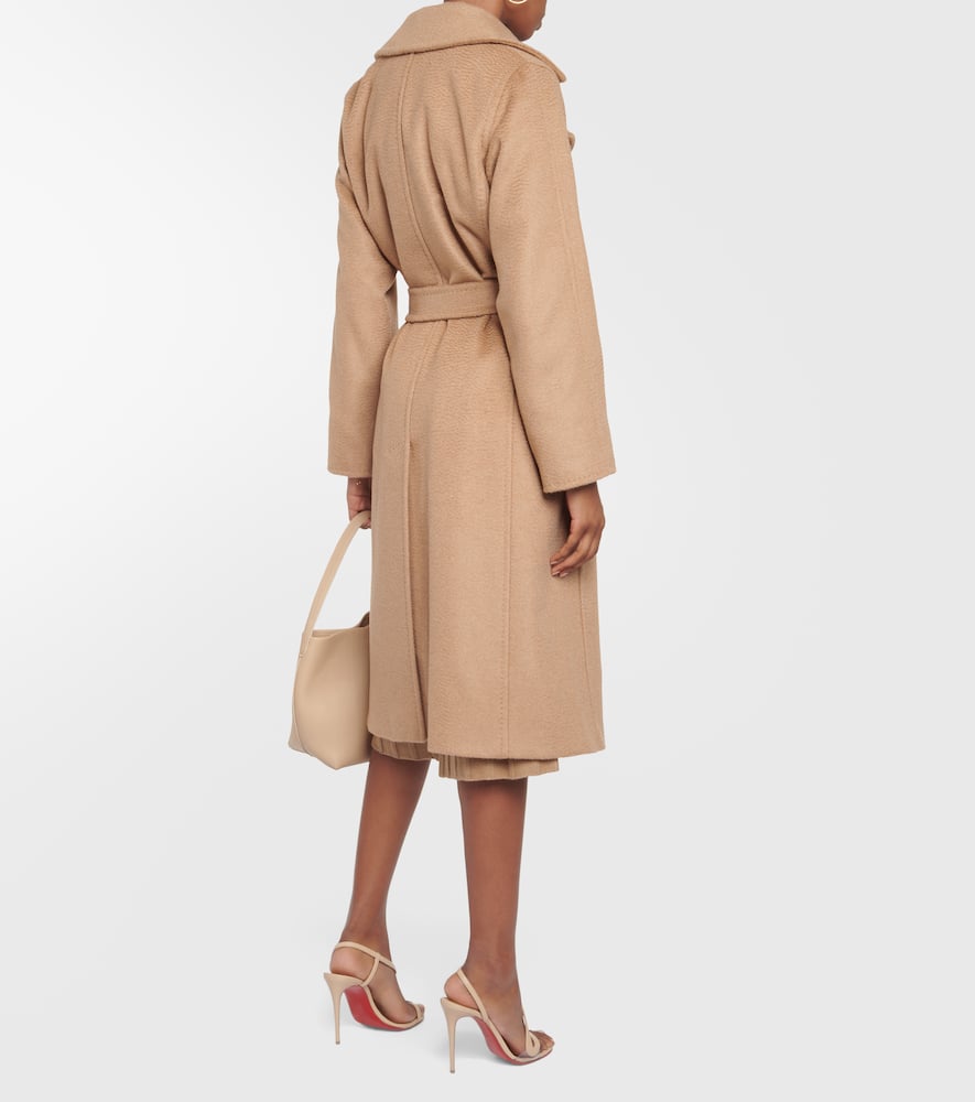 Shop Max Mara Manuela Camel Hair Coat In Brown