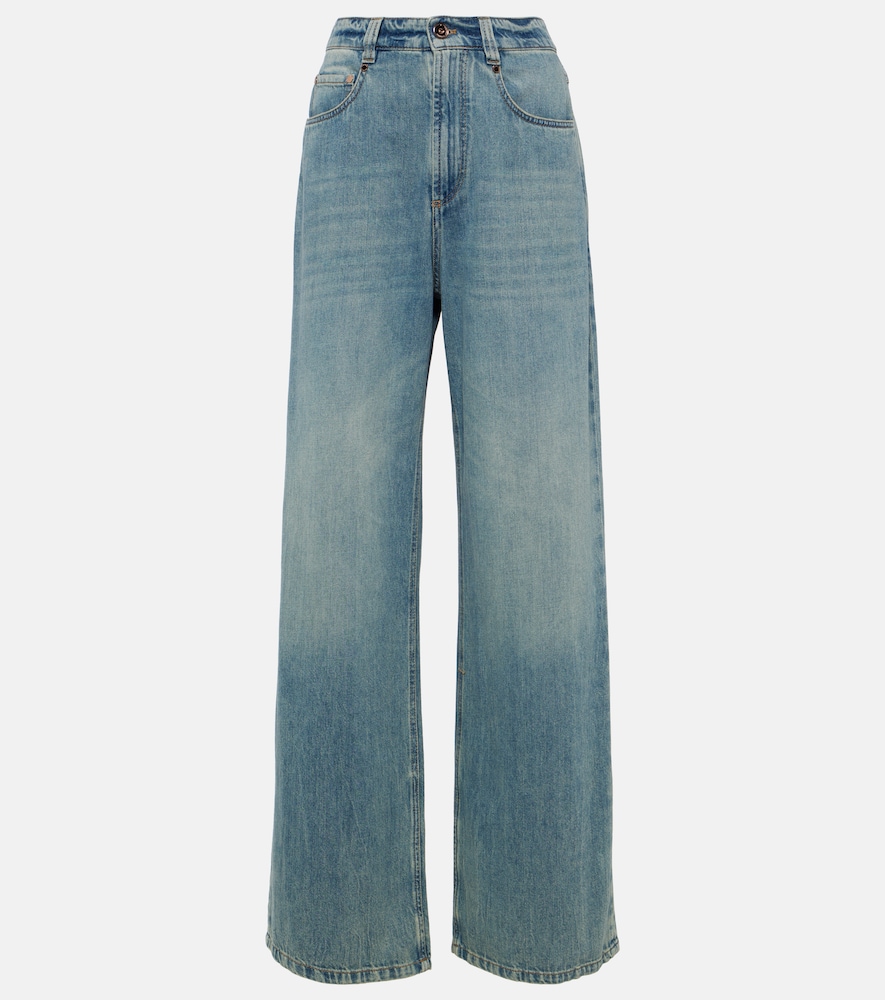 BRUNELLO CUCINELLI Brunello Cucinelli High-rise wide-leg jeans　Brunello Cucinelli ハイライズ ワイドレッグ ジーンズ