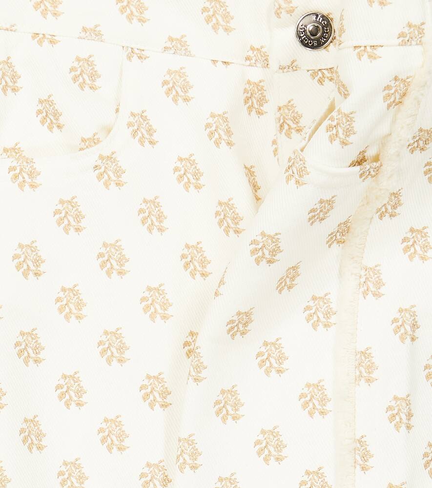 The New Society California Printed Wide-leg Jeans In Miracle Print