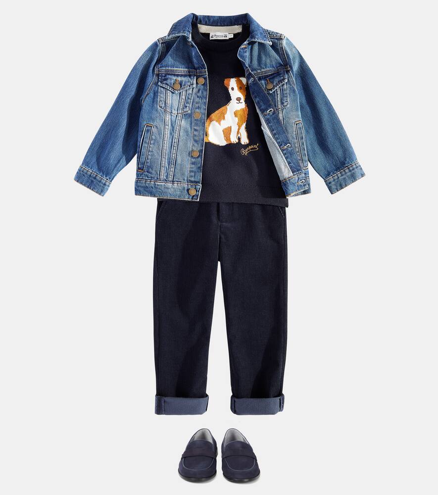 Bonpoint Gabor Wool And Cotton Sweatshirt In Blue