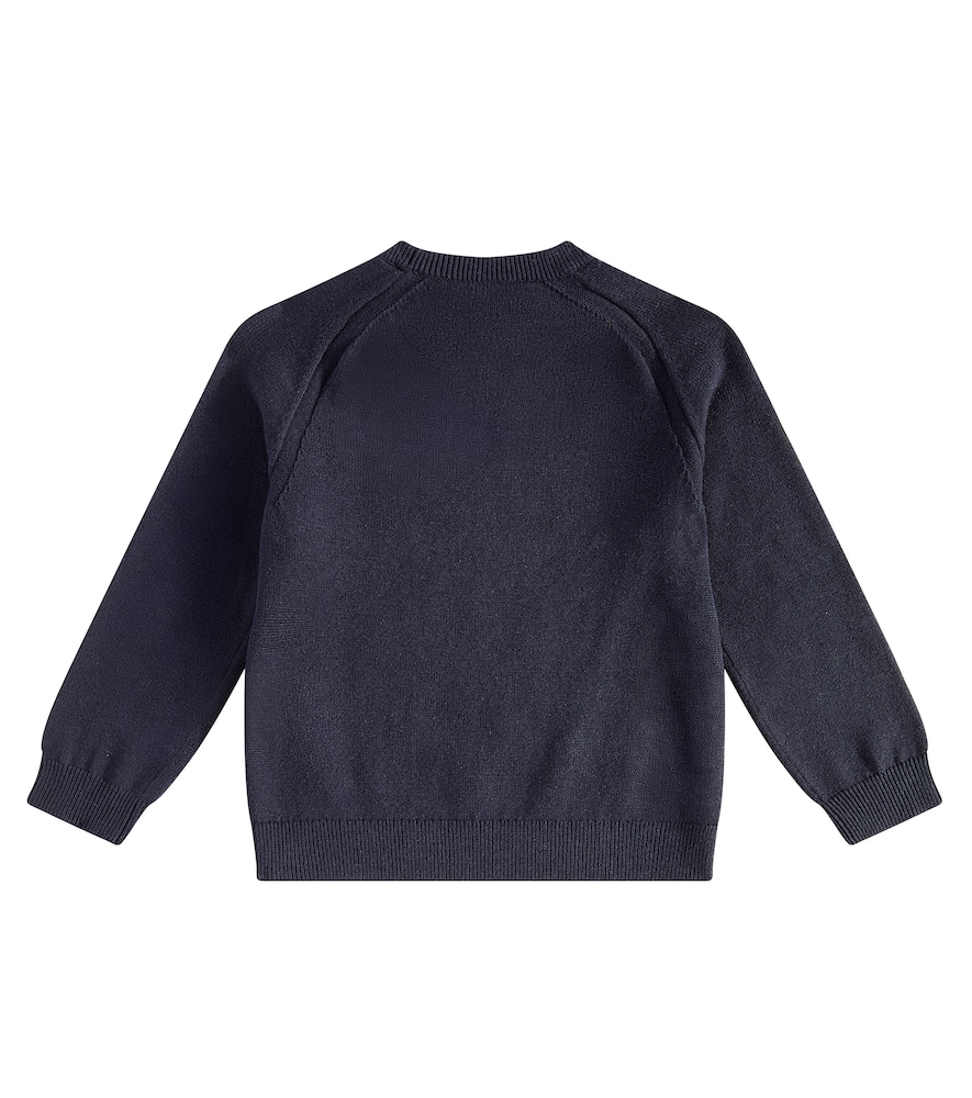 Bonpoint Gabor Wool And Cotton Sweatshirt In Blue