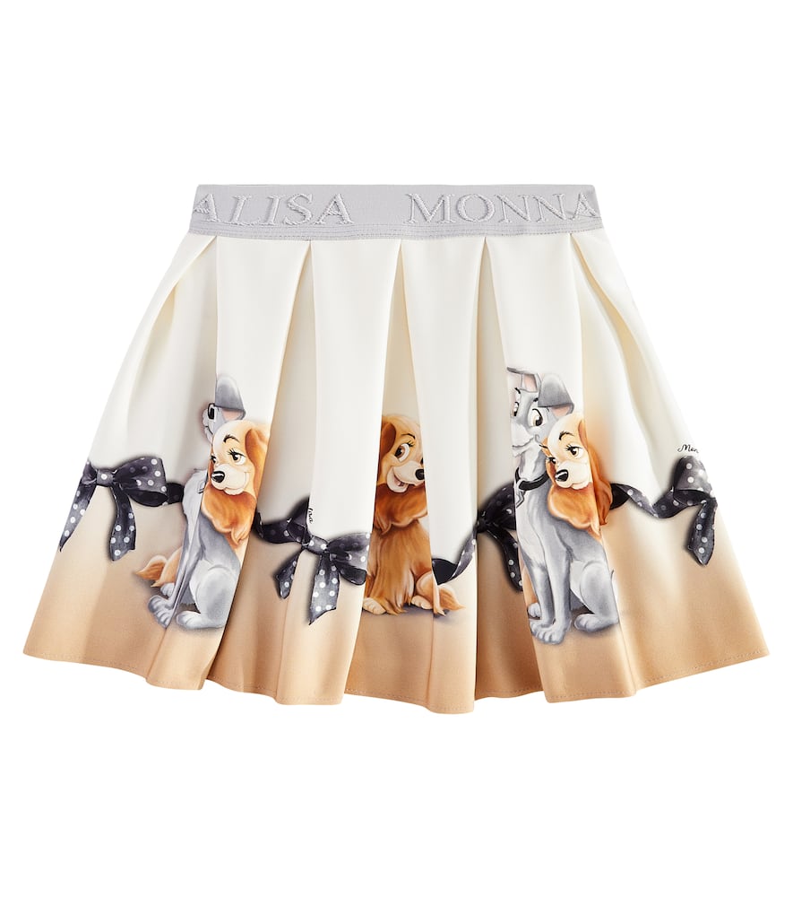 Monnalisa x Disney® printed pleated skirt