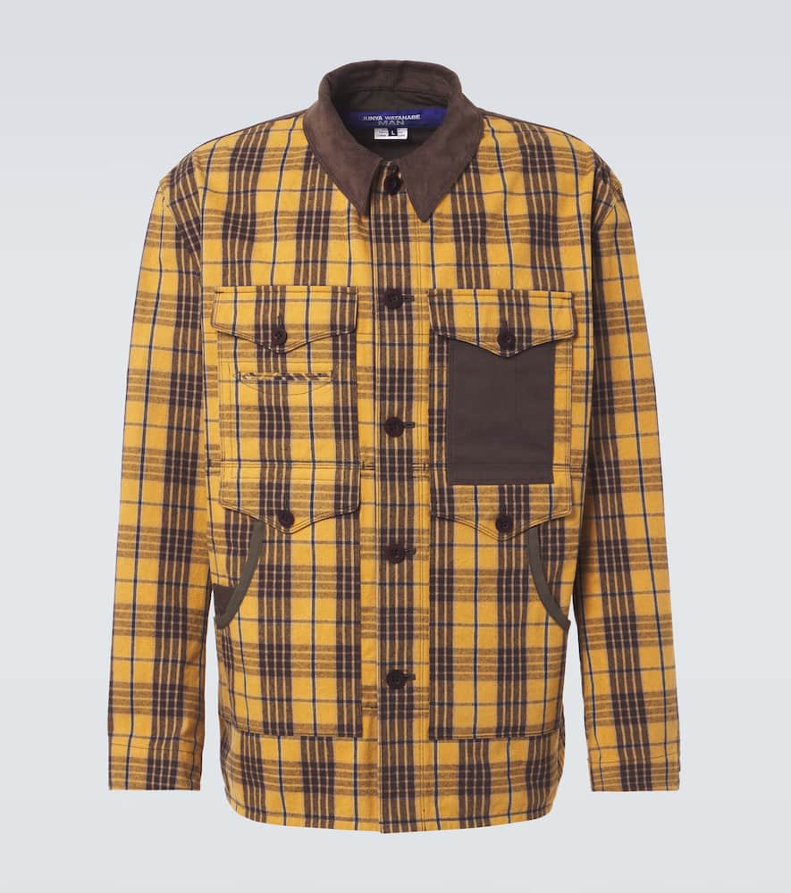 Checked cotton flannel jacket