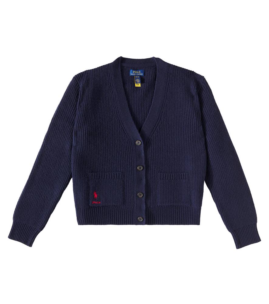 Polo Ralph Lauren Kids Ribbed-knit wool and cashmere cardigan