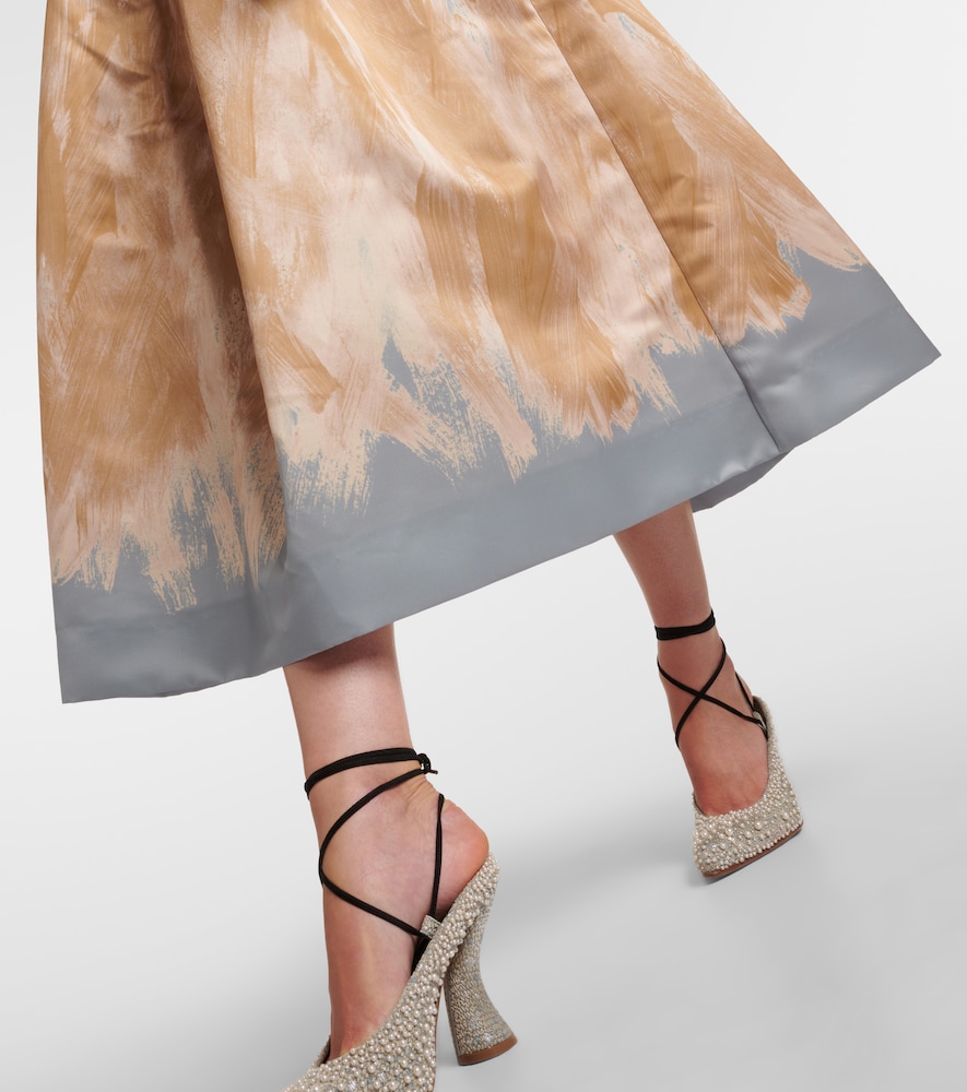  Dries Van Noten Dries Van Noten Printed High-rise Midi Skirt 
