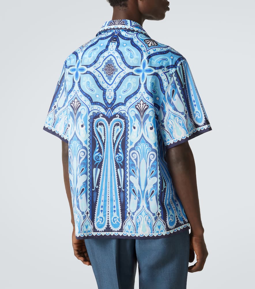 Etro Paisley Print Short-sleeved Shirt In Multicoloured