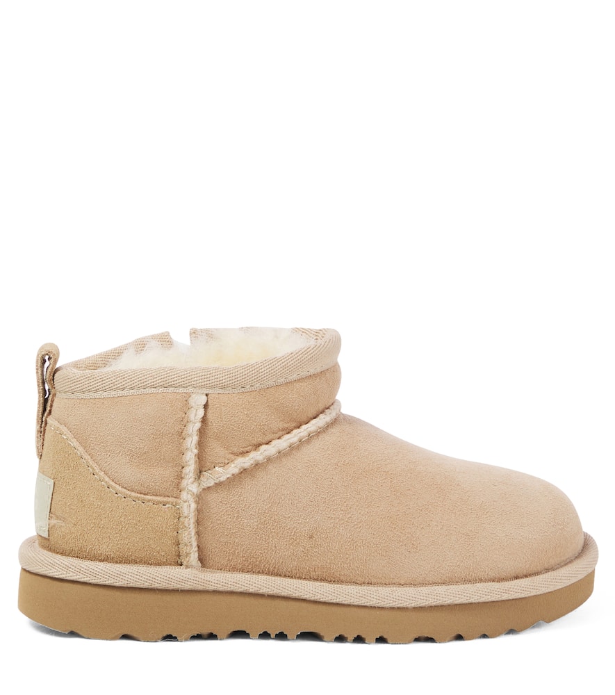Ugg Classic Ultra Mini Suede Boots In Sand