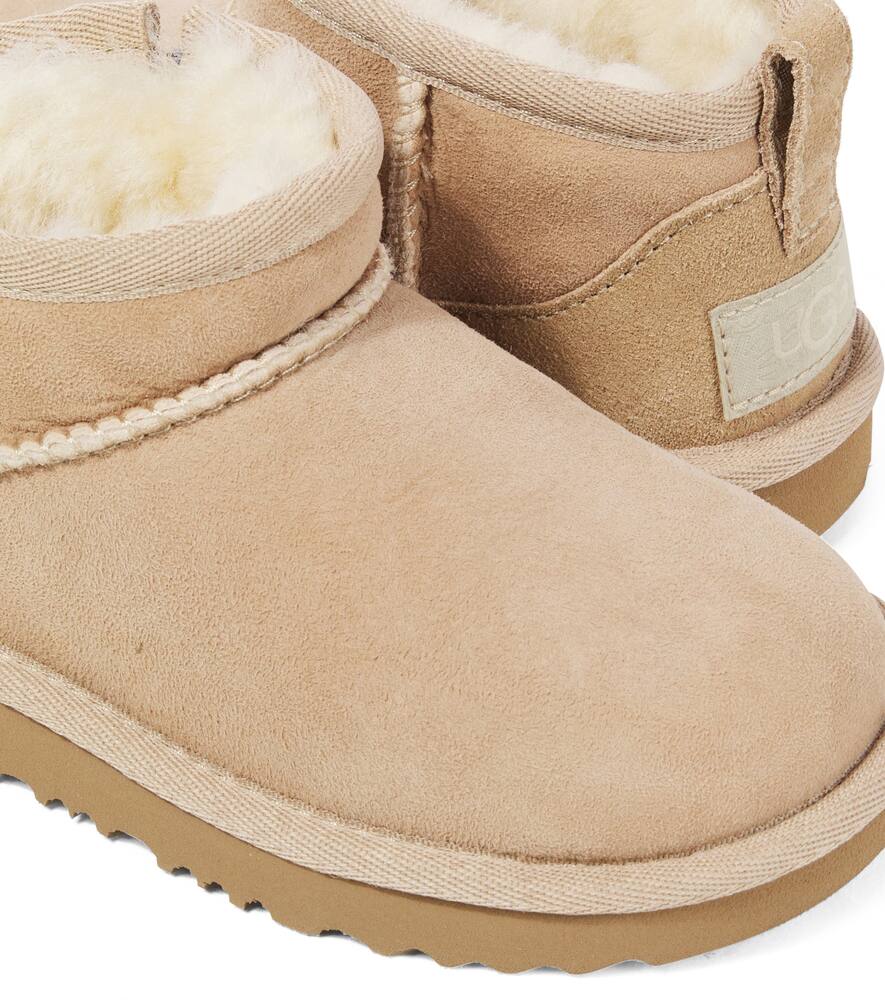 Ugg Classic Ultra Mini Suede Boots In Sand