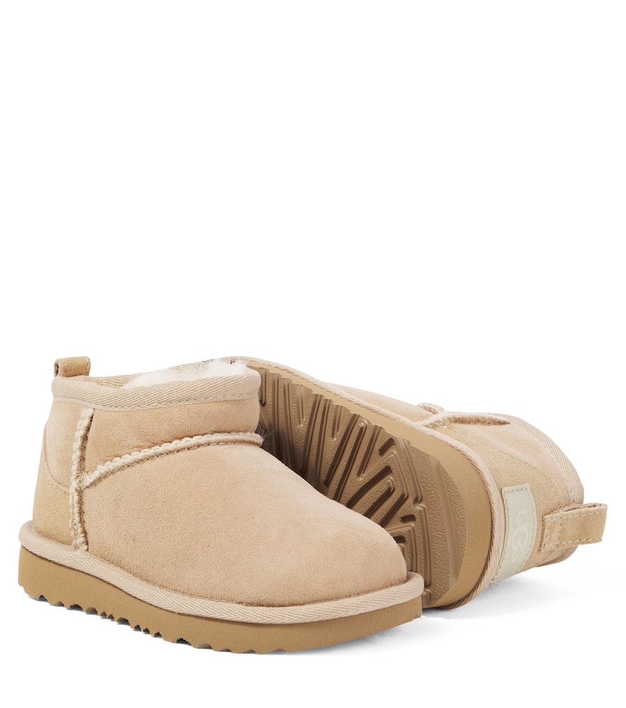 Ugg Classic Ultra Mini Suede Boots In Sand