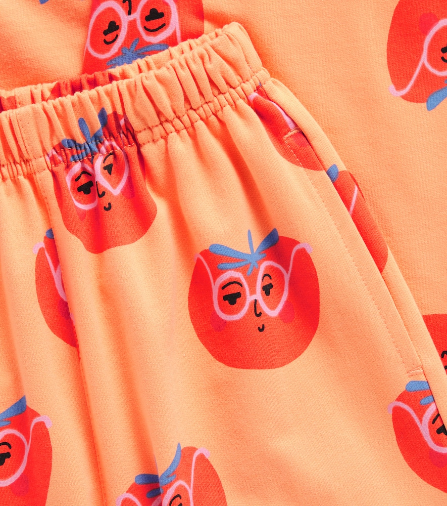 Jellymallow Tomato Cotton Sweatpants In Orange