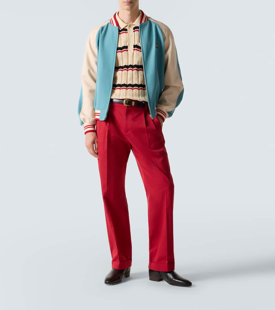 Valentino Relaxed Fit Trousers Tailored Finish In Red