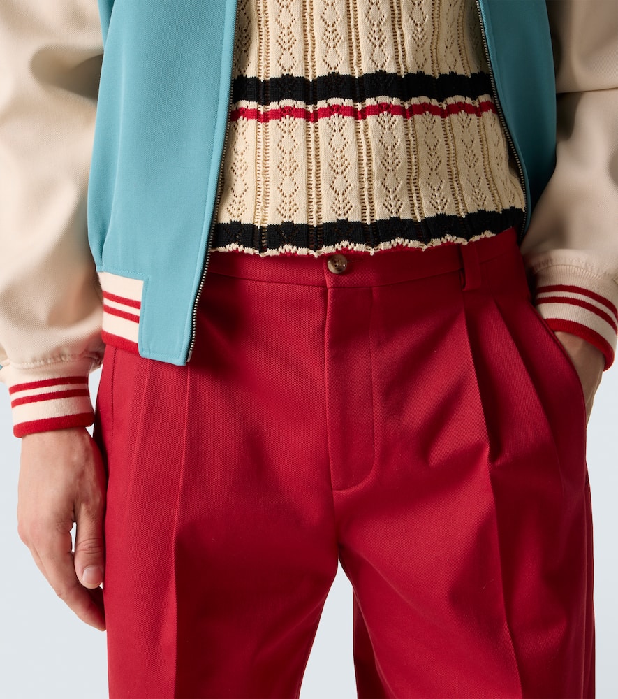 Valentino Relaxed Fit Trousers Tailored Finish In Red